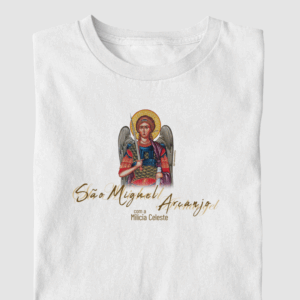 Camiseta São Miguel Arcanjo com a Milícia Celeste