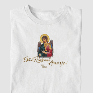 Camiseta São Rafael Arcanjo com Tobias